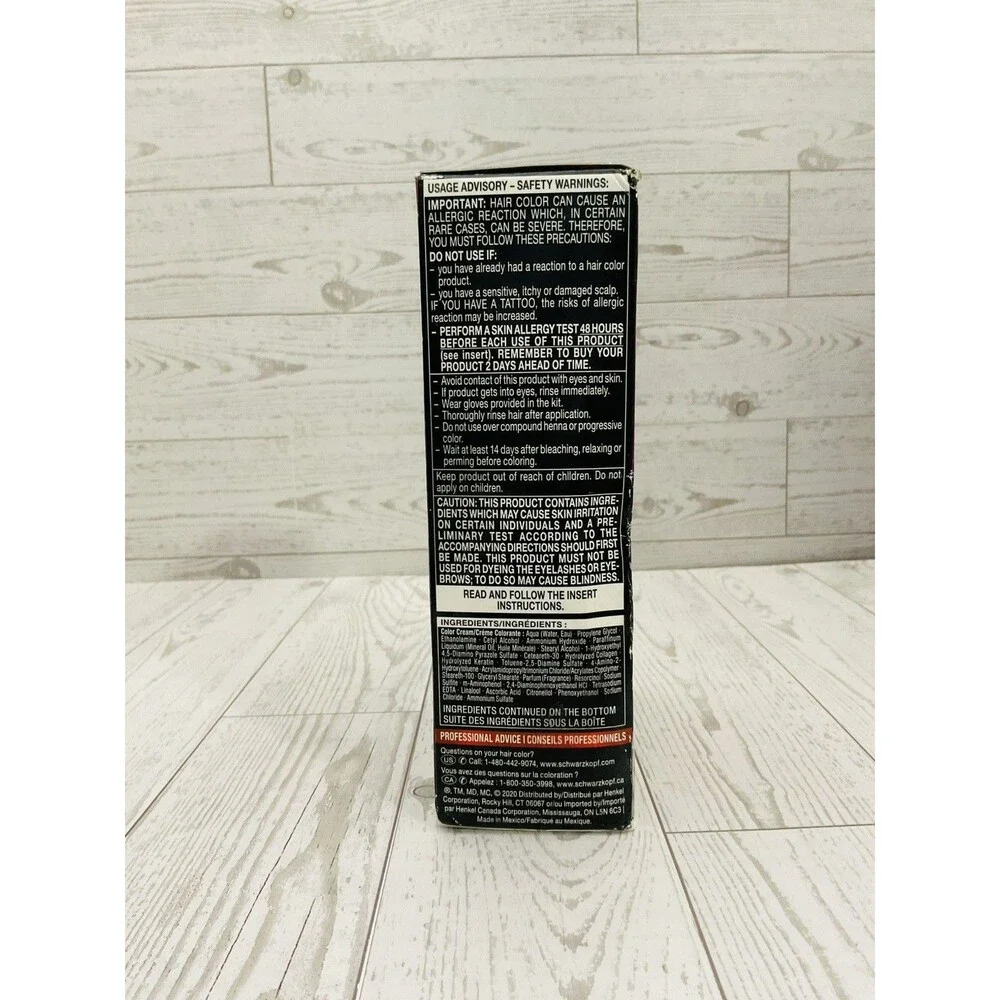 Schwarzkopf Keratin Color 1.8 Ruby Noir Permanent Hair Color
